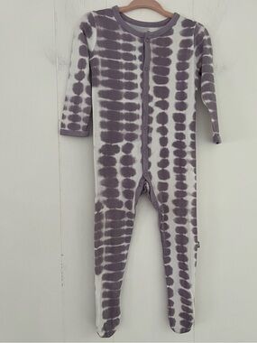 Kyte Baby Taro Riptide Zippered Footie Size 6-12 Months Bamboo